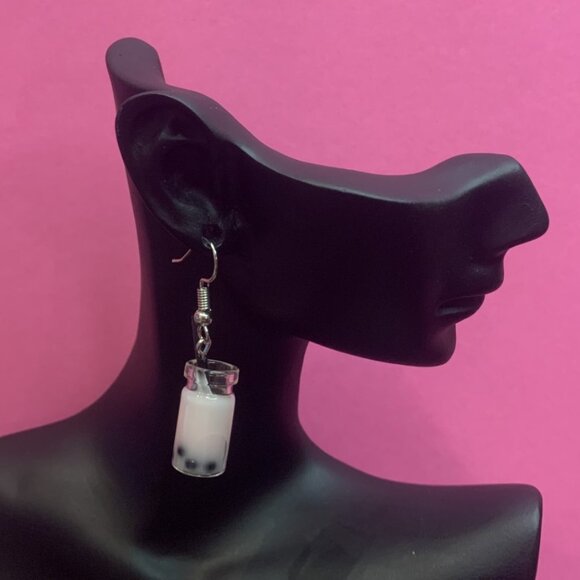 Milk Shake Earring, Shake Earring, Milk Earring, Drink Earring, Funny Food - Picture 3 of 4